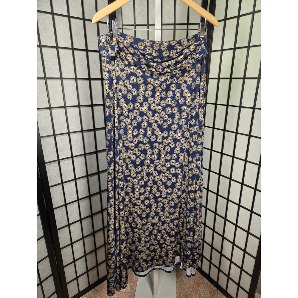 Lularoe Maxi Skirt Floral Teachercore Size Large